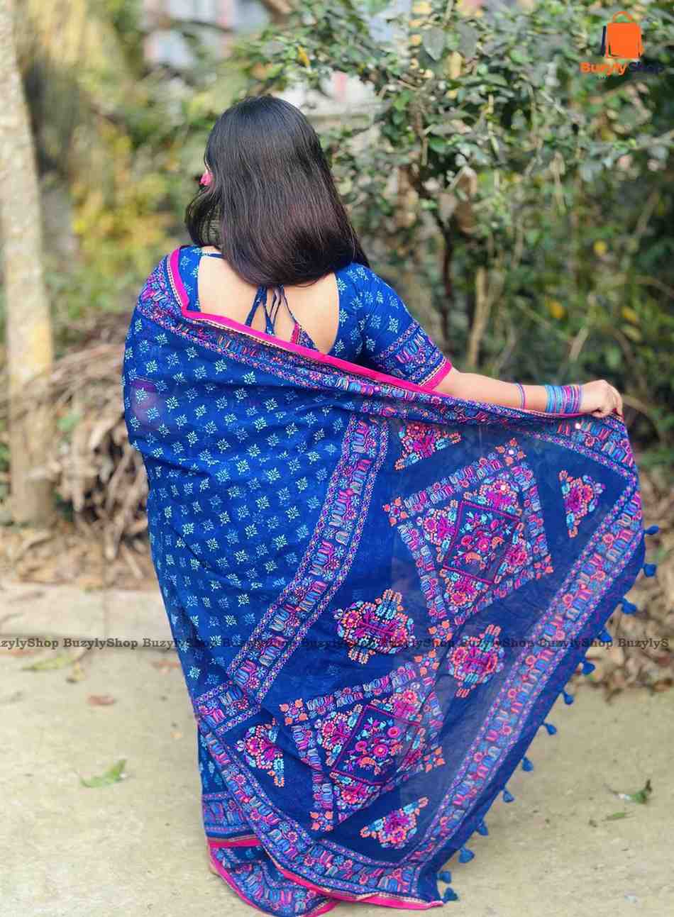Blue Silk Saree