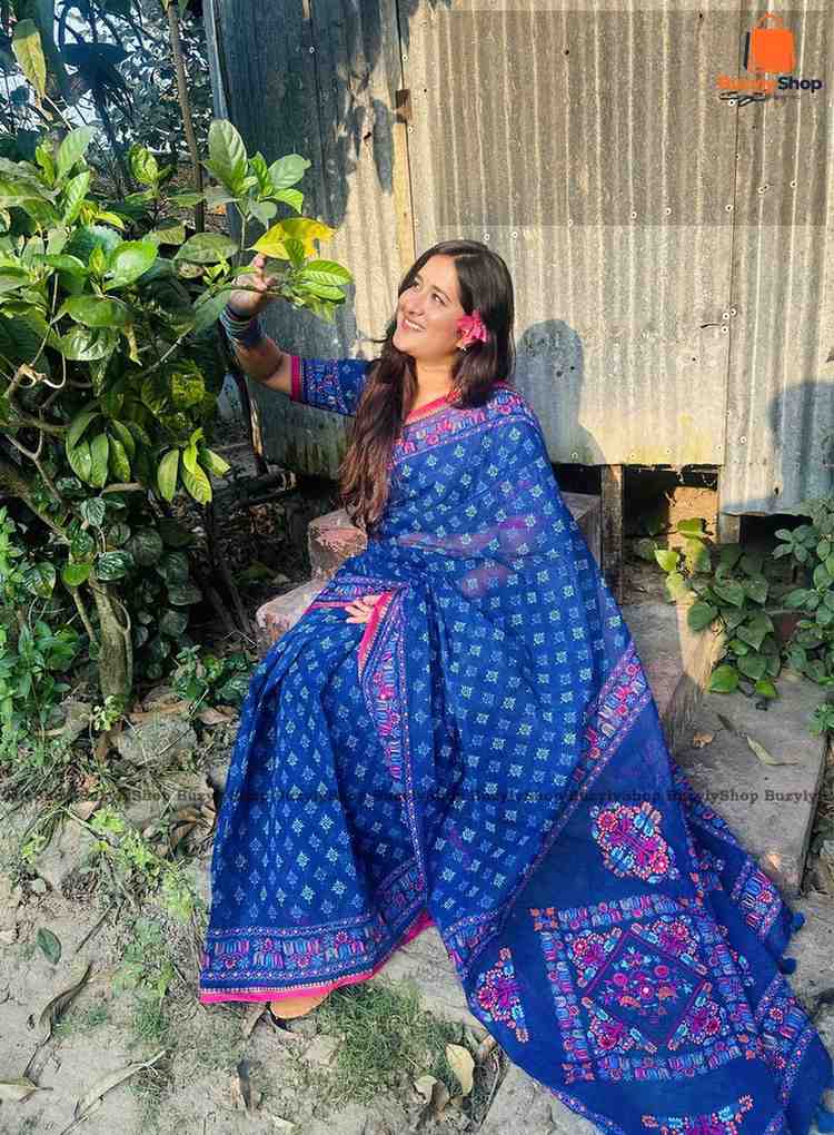 Blue Silk Saree