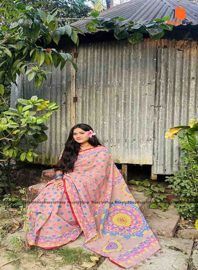 Soft silk saree pink